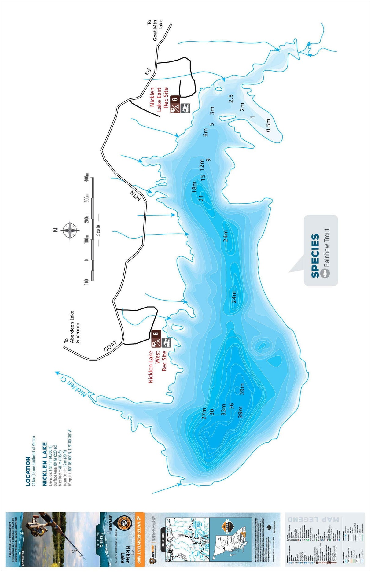 FTOBC142 Nicklen Lake - Backroad Maps