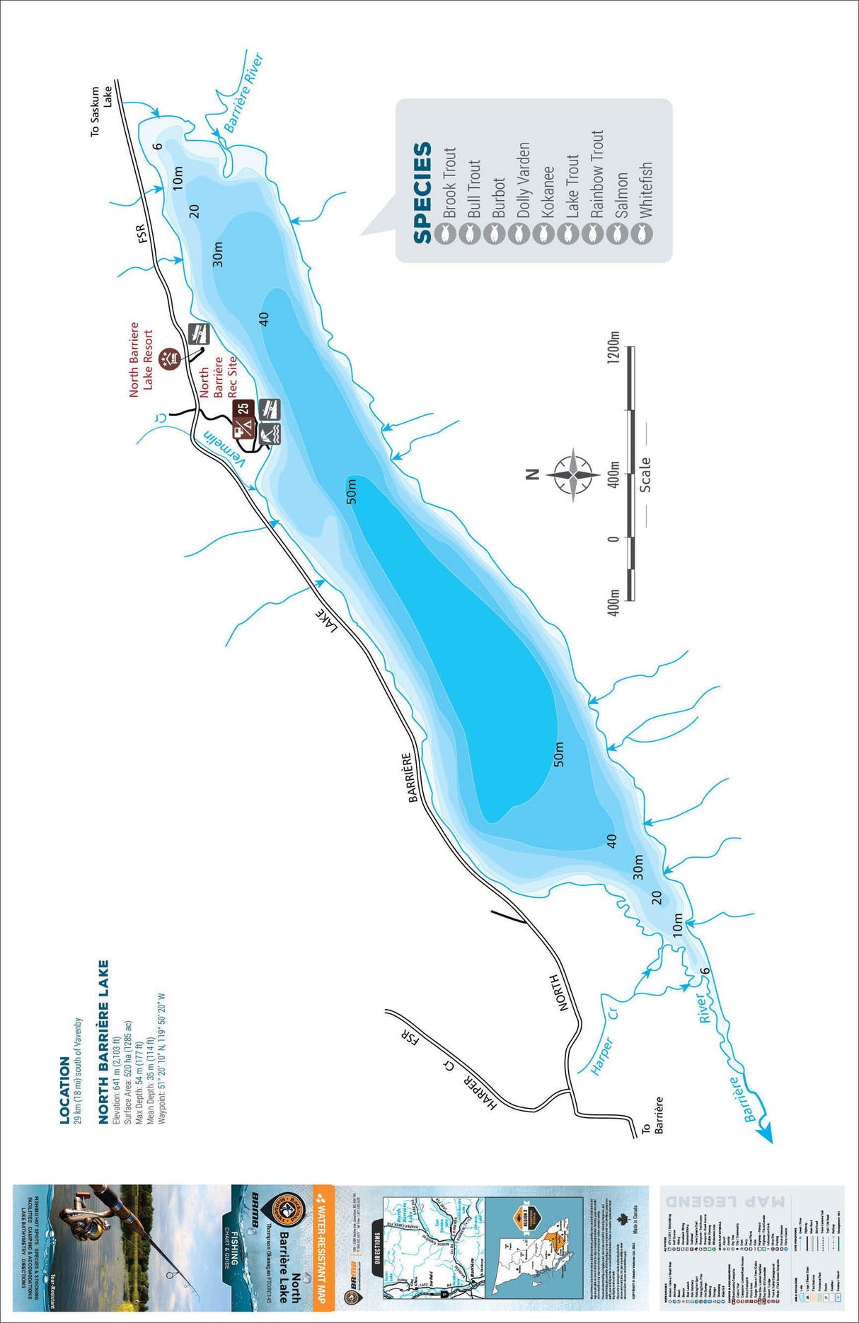FTOBC145 North Barriere Lake - Backroad Maps