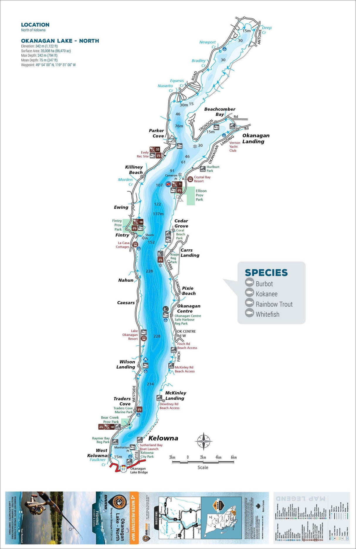 FTOBC146 Okanagan Lake North - Backroad Maps