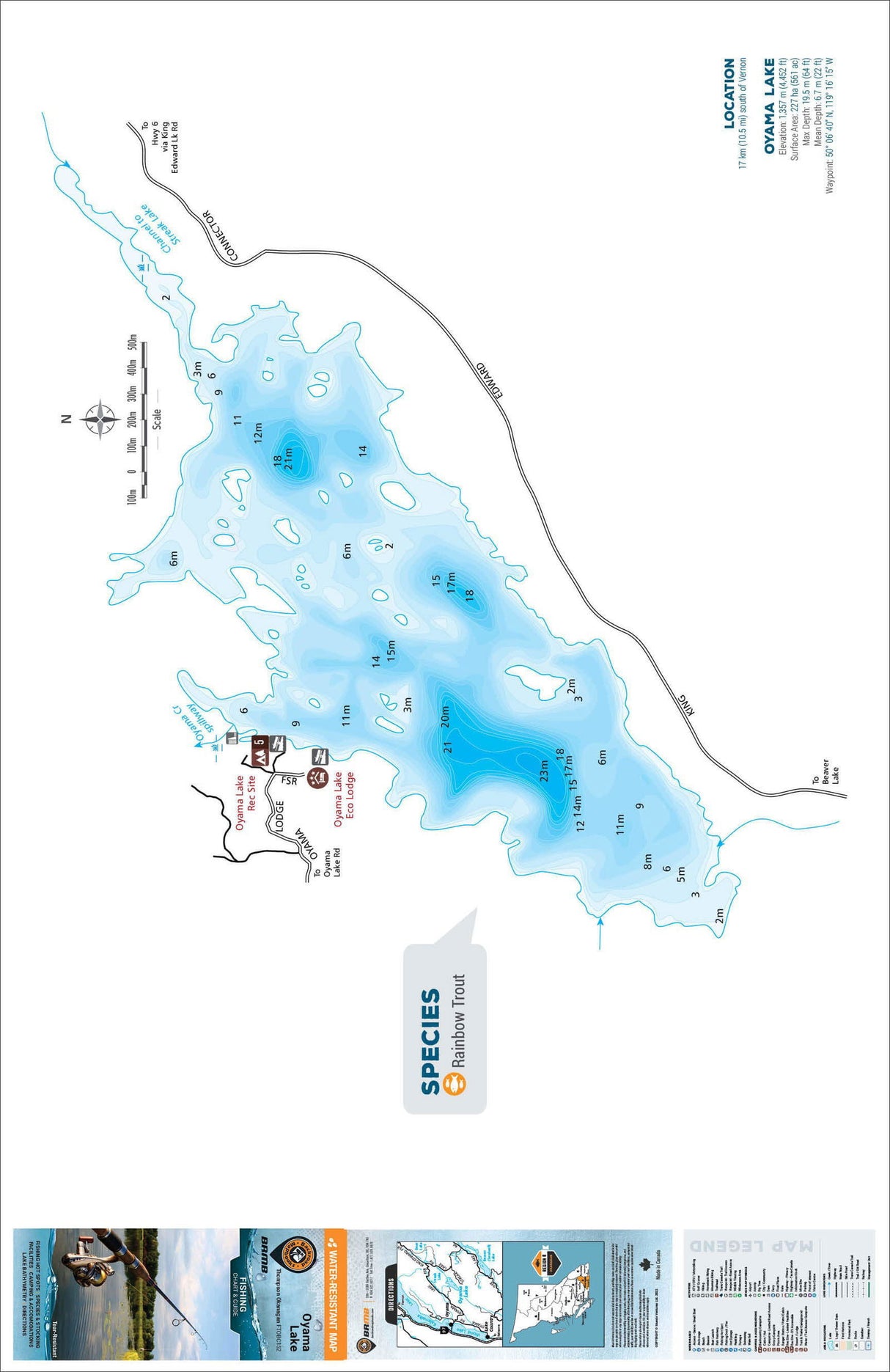 FTOBC152 Oyama Lake - Backroad Maps