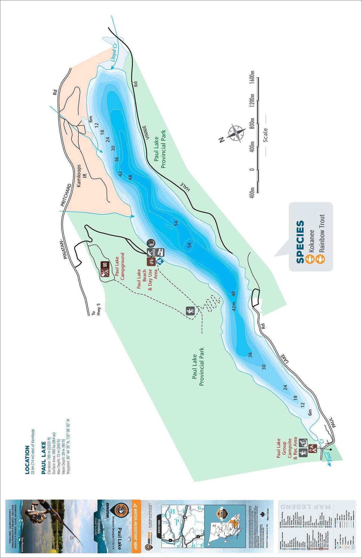 FTOBC156 Paul Lake - Backroad Maps