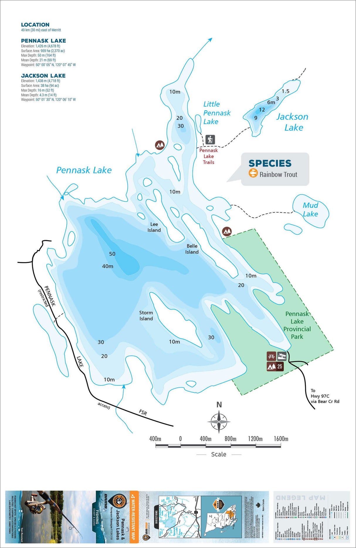 FTOBC158 Pennask & Jackson Lakes - Backroad Maps