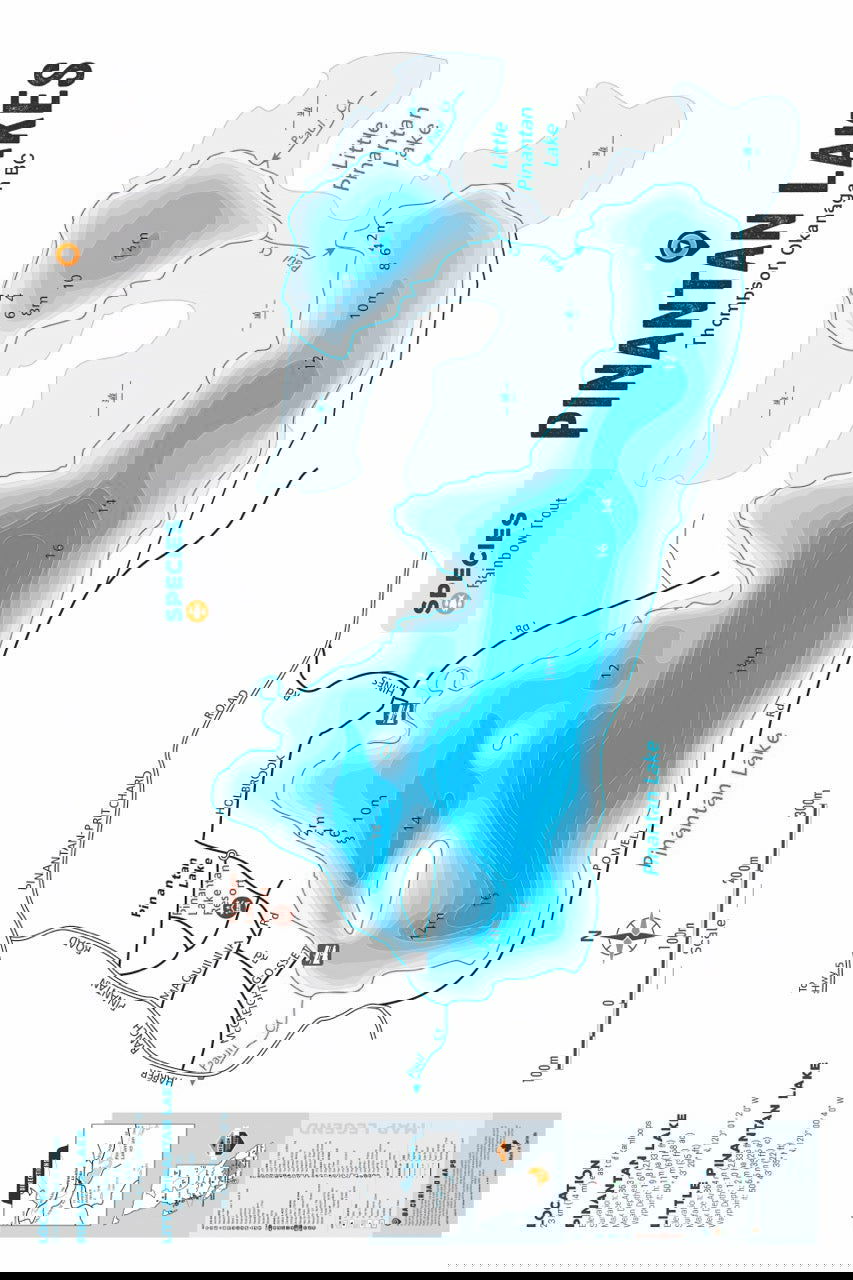 FTOBC162 Pinantan Lakes - Wall Map - Backroad Maps