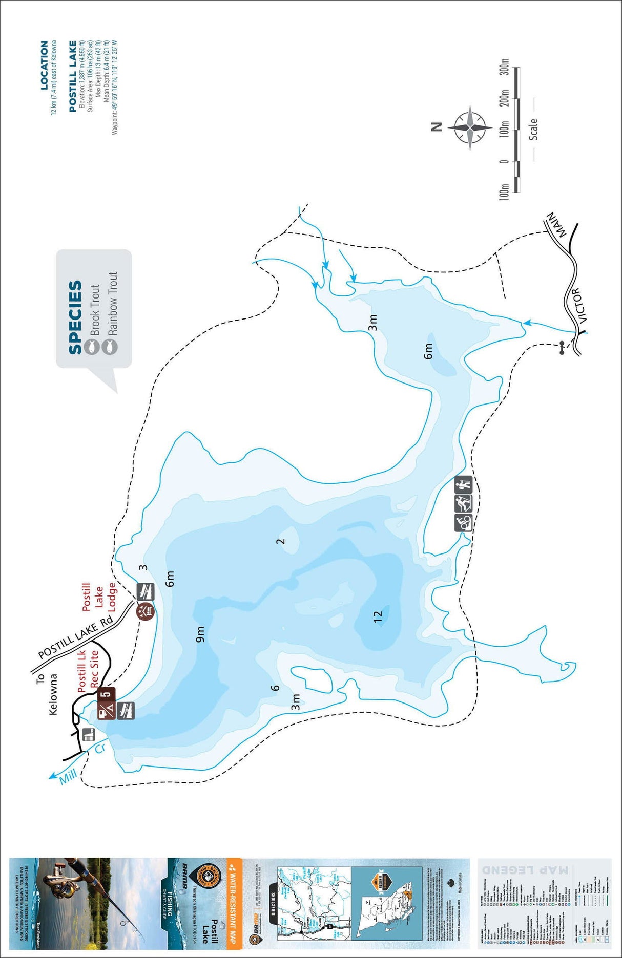 FTOBC164 Postill Lake - Backroad Maps