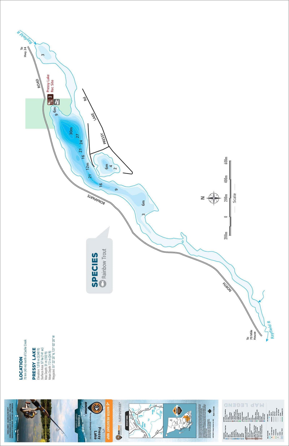 FTOBC165 Pressy Lake - Backroad Maps