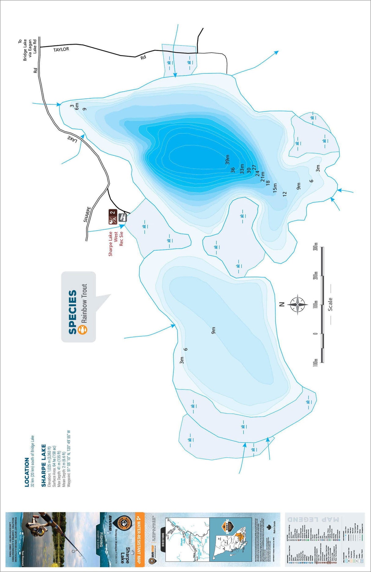 FTOBC179 Sharpe Lake - Backroad Maps