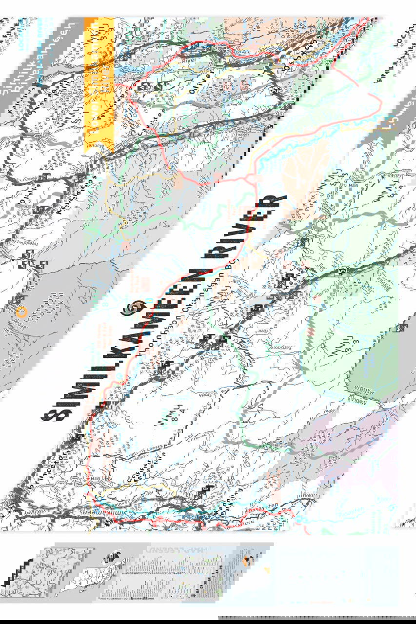 FTOBC184 Similkameen River - Wall Map - Backroad Maps