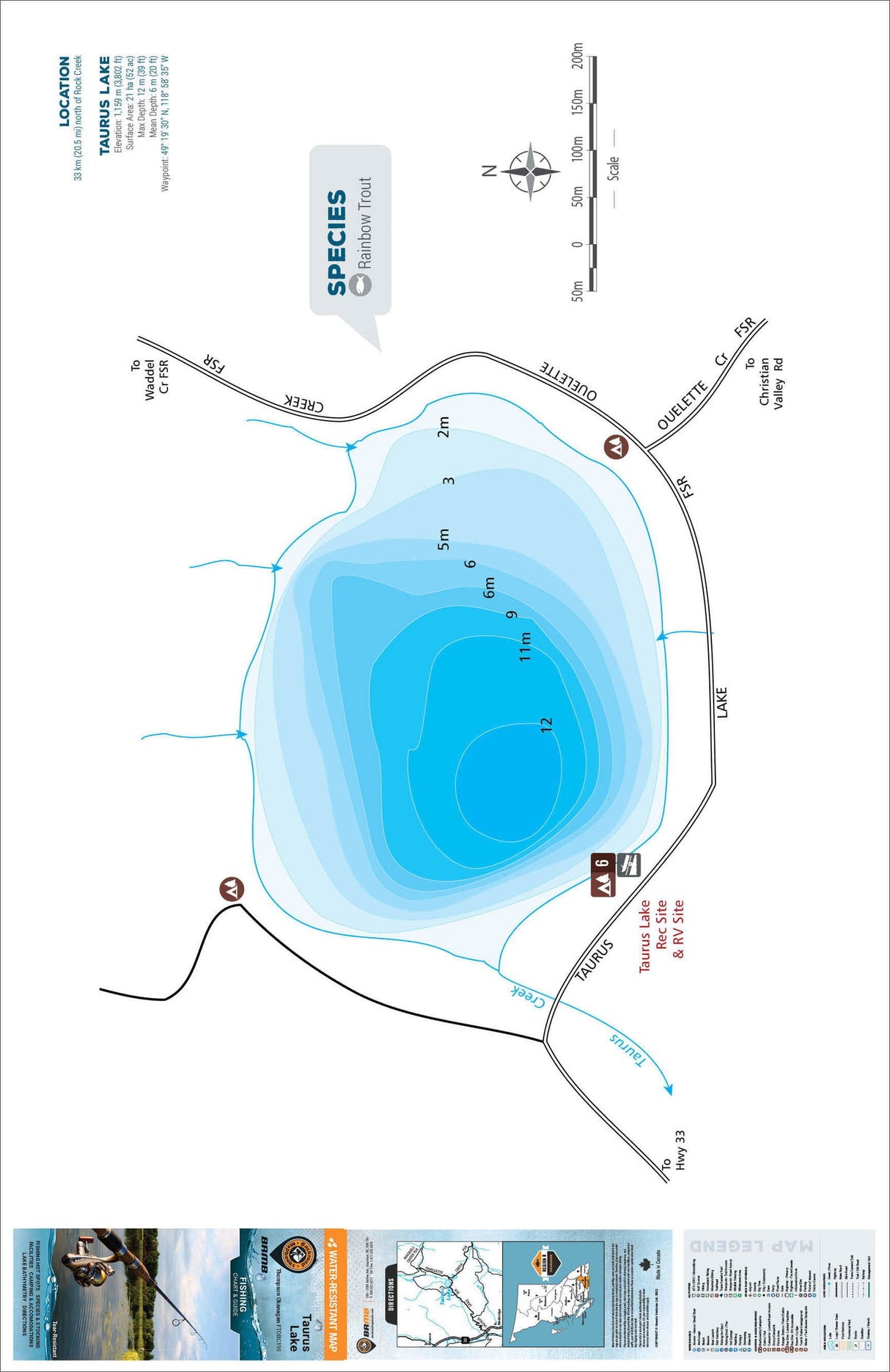 FTOBC195 Taurus Lake - Backroad Maps