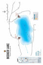 FTOBC28 Becker Lake - Wall Map - Backroad Maps