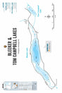 FTOBC31 Bleeker & Tom Campbell Lakes - Wall Map - Backroad Maps
