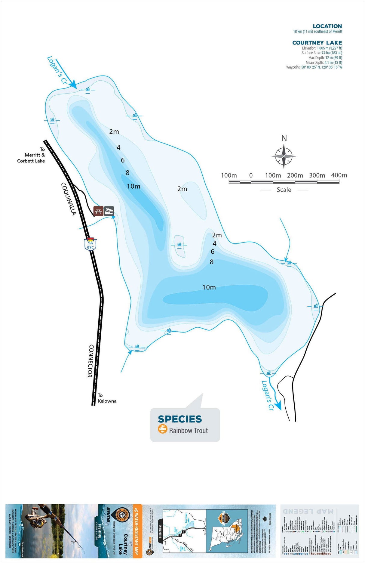 FTOBC48 Courtney Lake - Backroad Maps