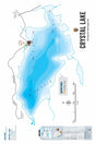 FTOBC49 Crystal Lake - Wall Map - Backroad Maps
