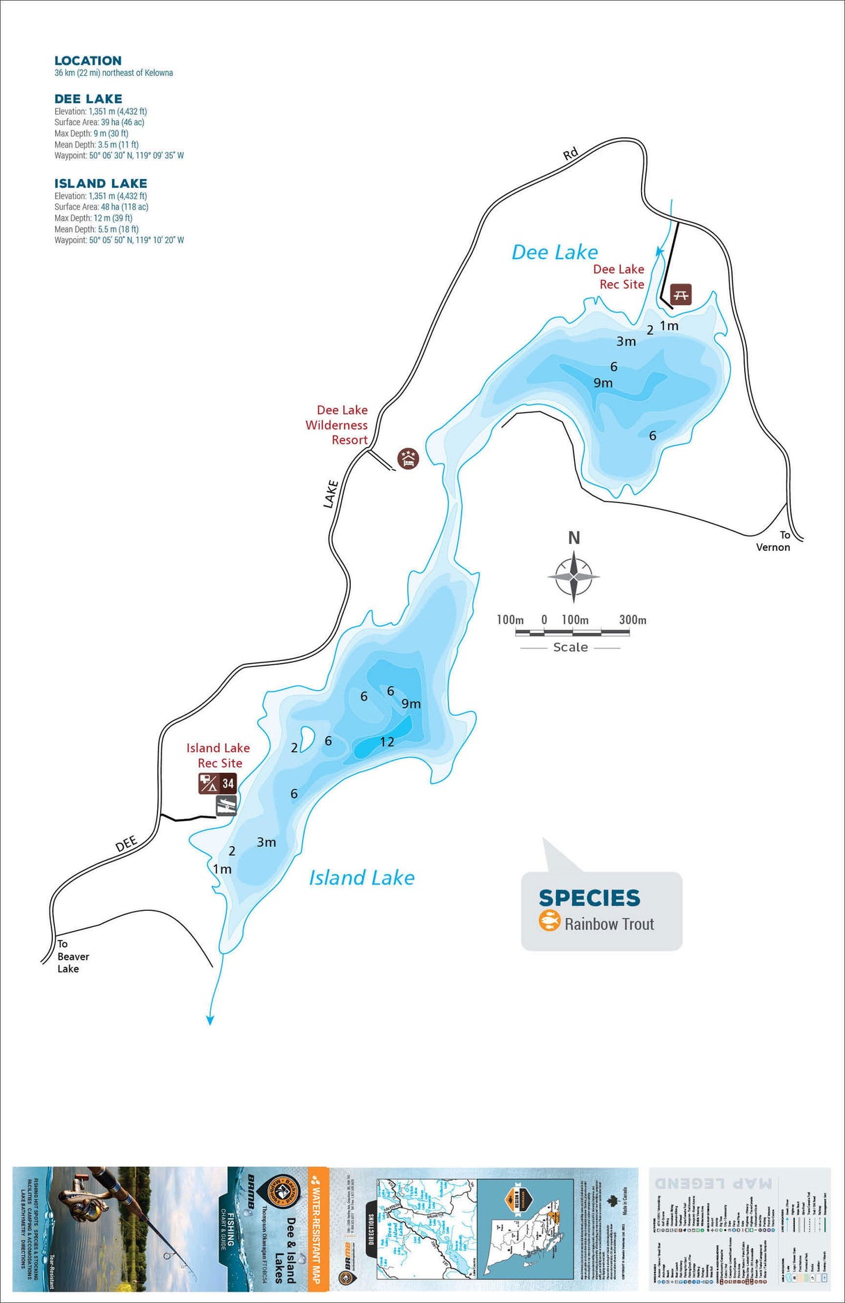 FTOBC54 Dee & Island Lakes - Backroad Maps