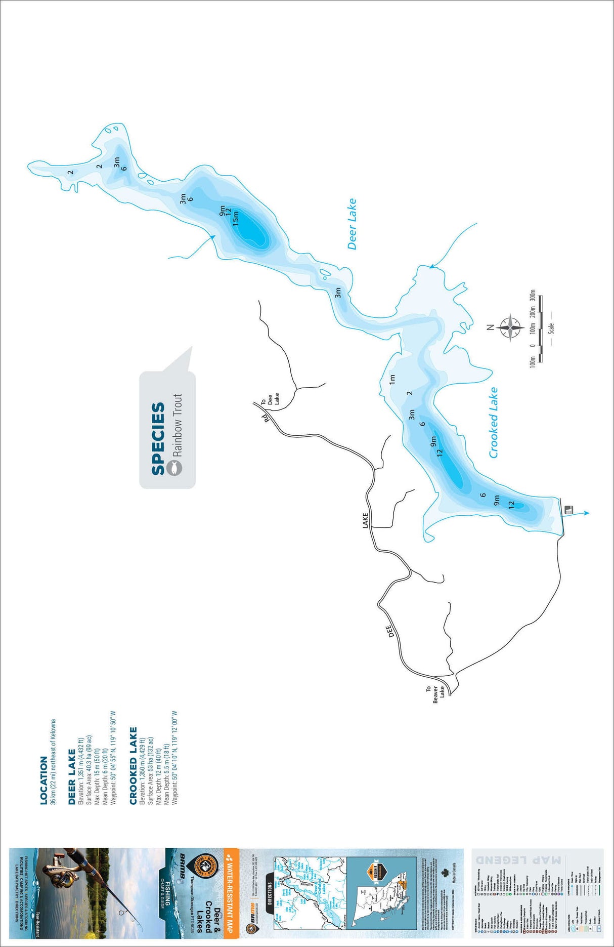 FTOBC55 Deer & Crooked Lakes - Backroad Maps