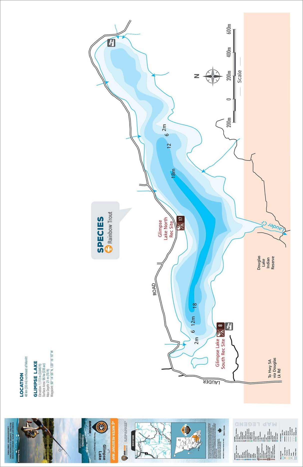 FTOBC69 Glimpse Lake - Backroad Maps