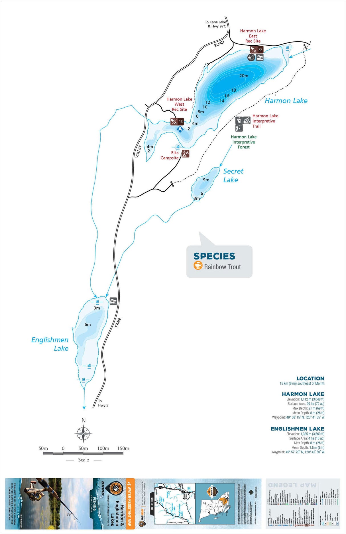 FTOBC78 Harmon & Englishmen Lakes - Backroad Maps