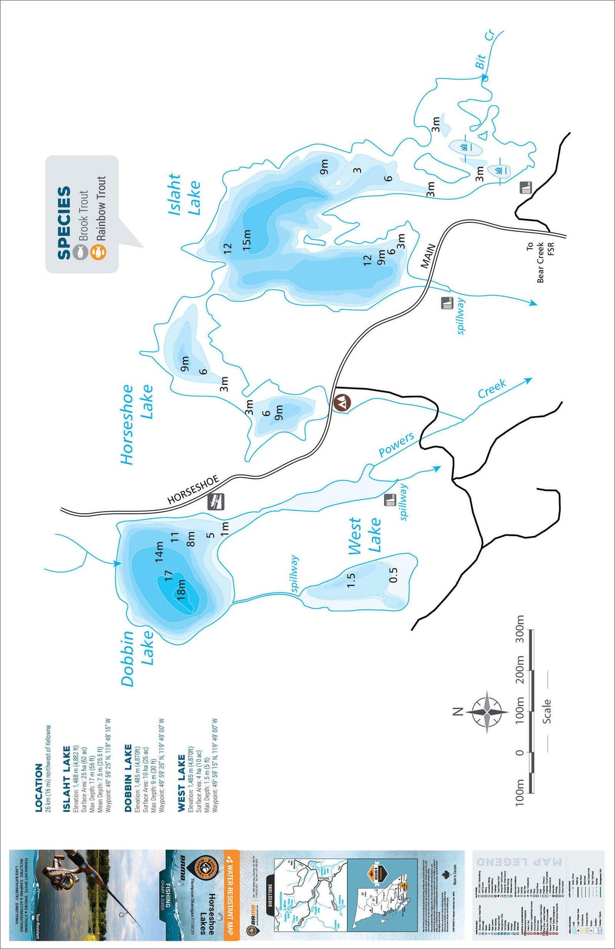 FTOBC89 Horseshoe Lakes - Backroad Maps