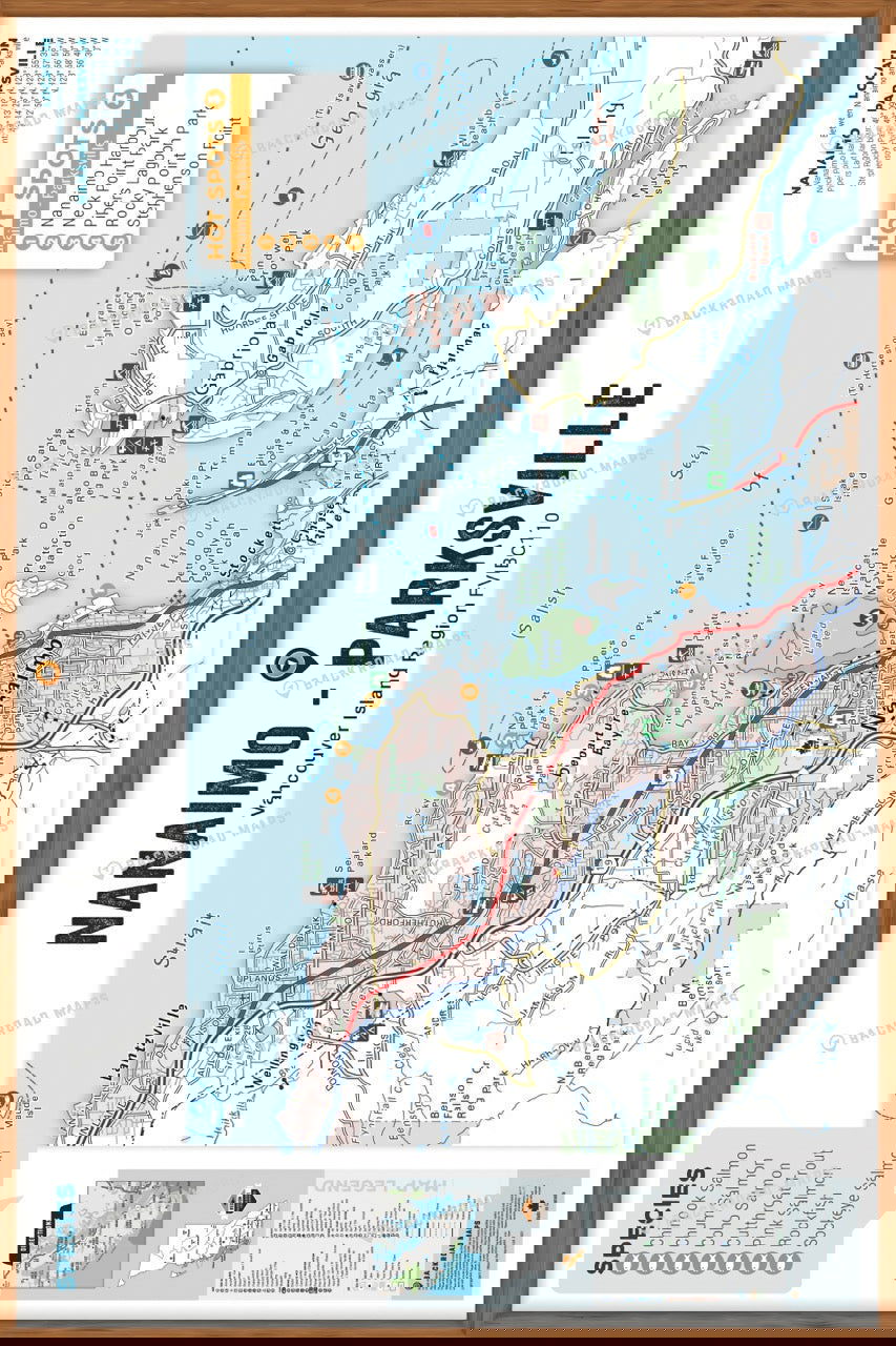 FVIBC110 Parskville - Wall Map - Backroad Maps