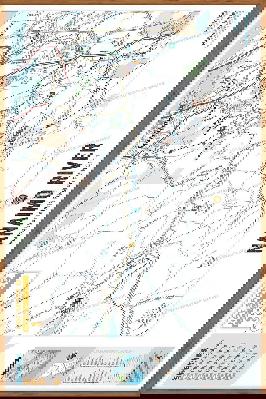 FVIBC111 Nanaimo River - Wall Map - Backroad Maps