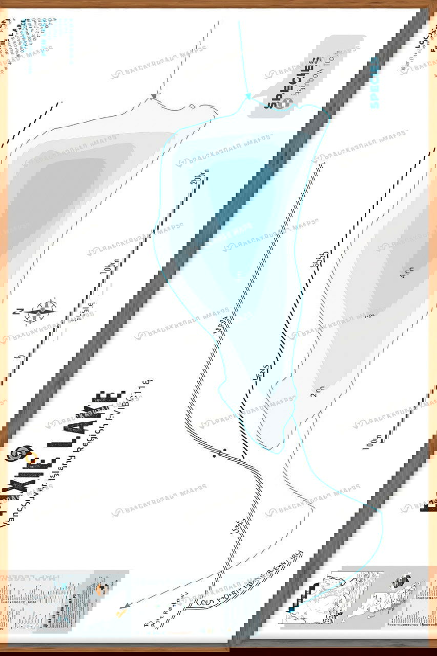 FVIBC118 Port Hardy - Wall Map - Backroad Maps