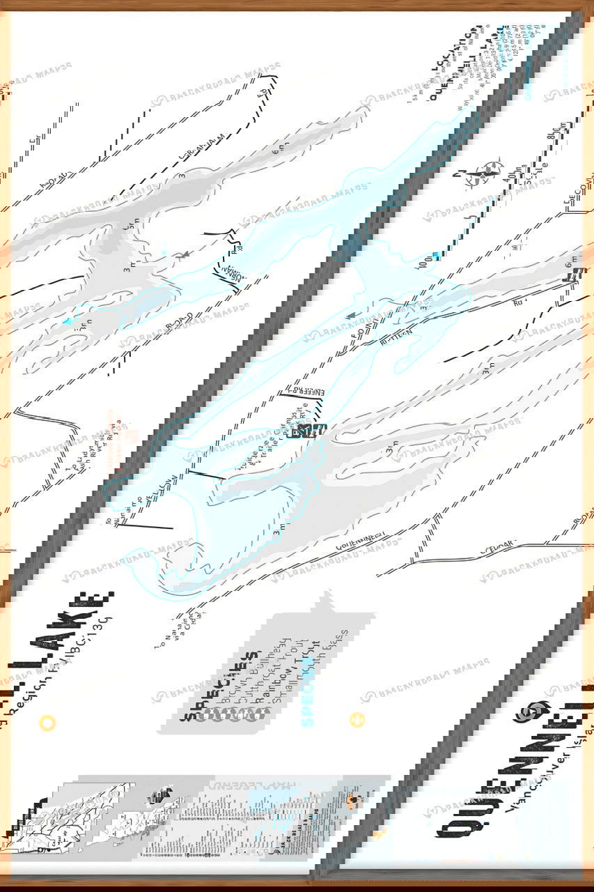 FVIBC130 Quennell Lake - Wall Map - Backroad Maps