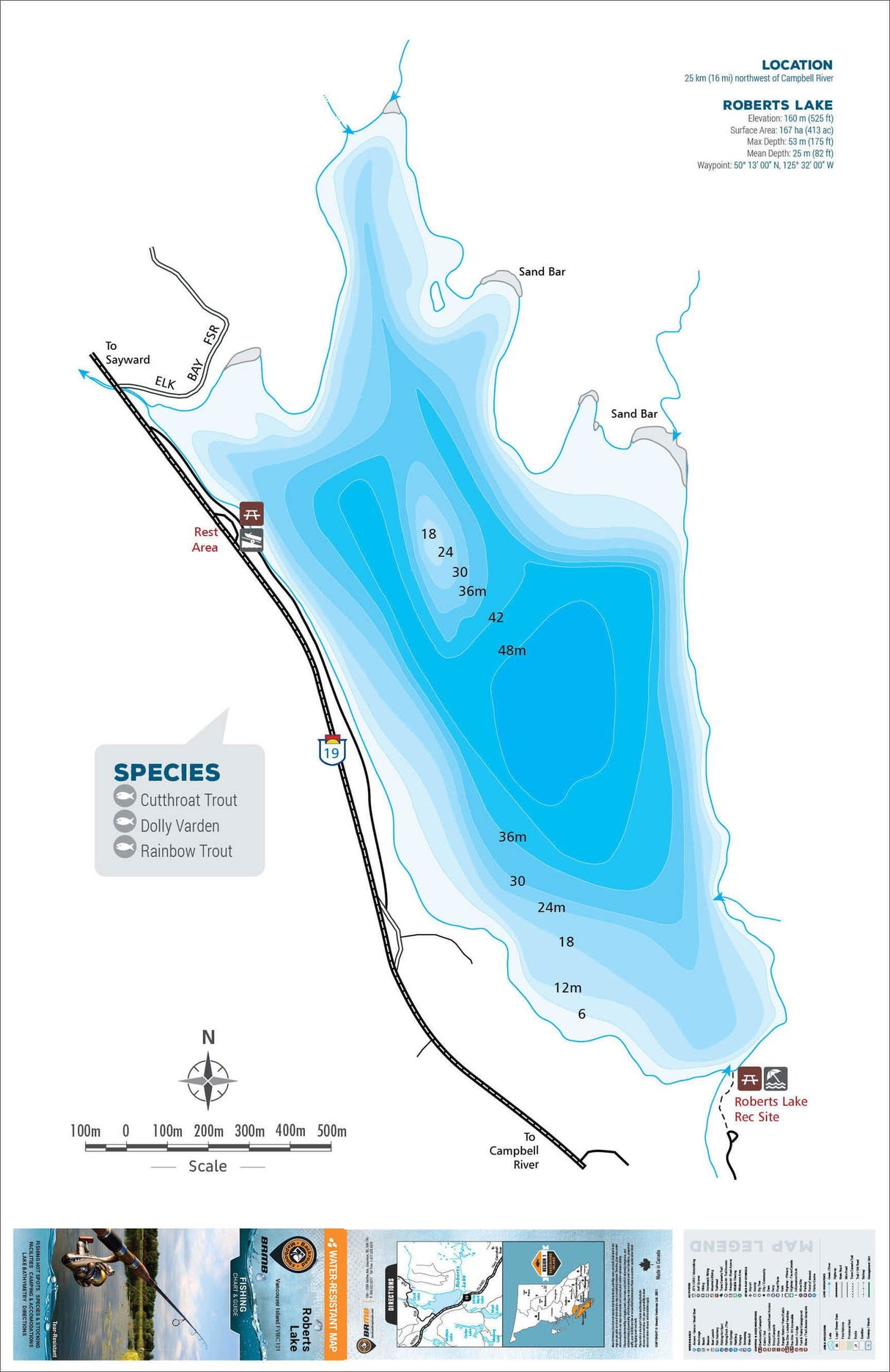 FVIBC131 Roberts Lake - Backroad Maps
