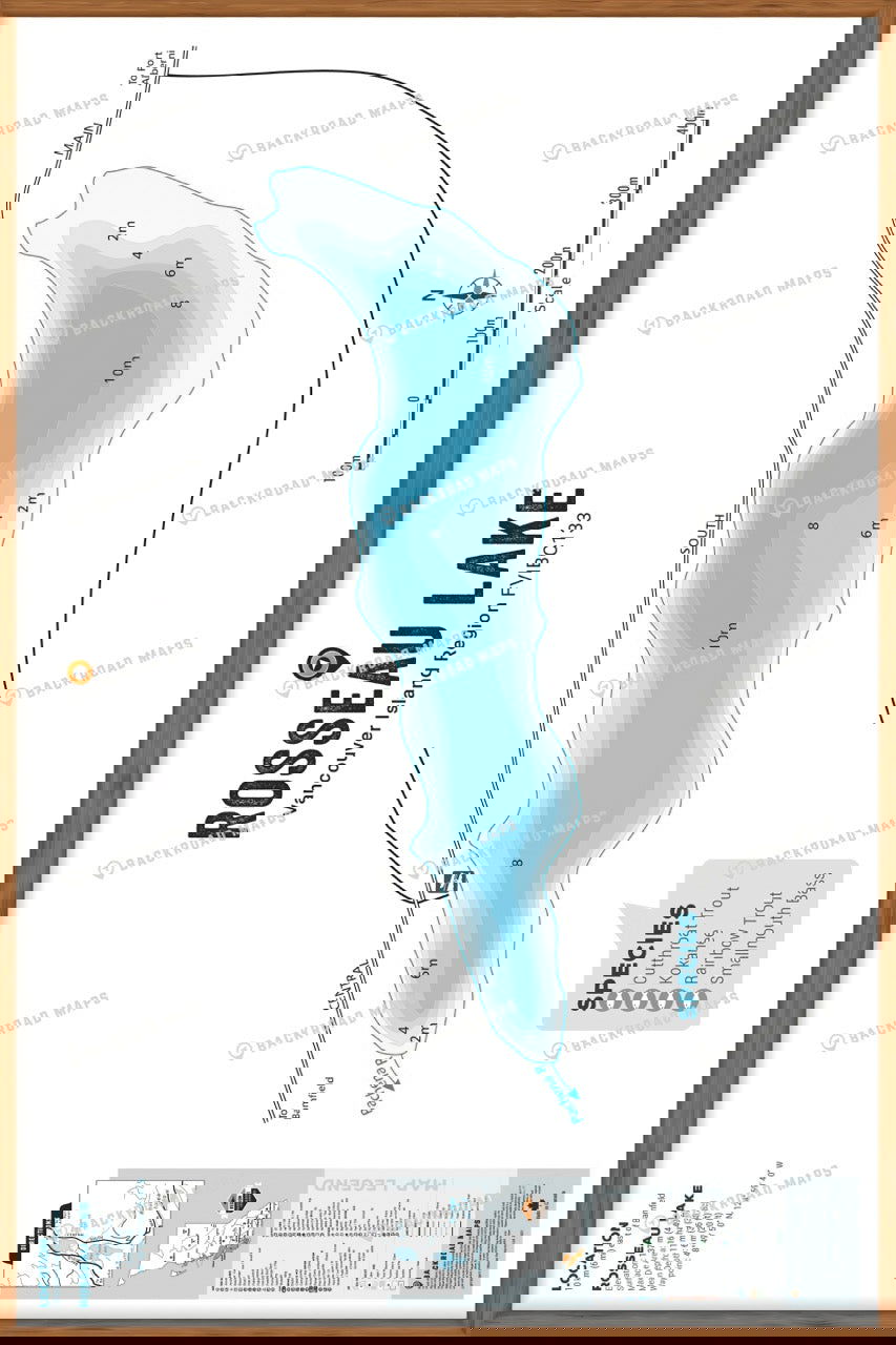 FVIBC133 Rosseau Lake - Wall Map - Backroad Maps