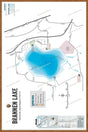 FVIBC33 Brannen Lake - Wall Map - Backroad Maps