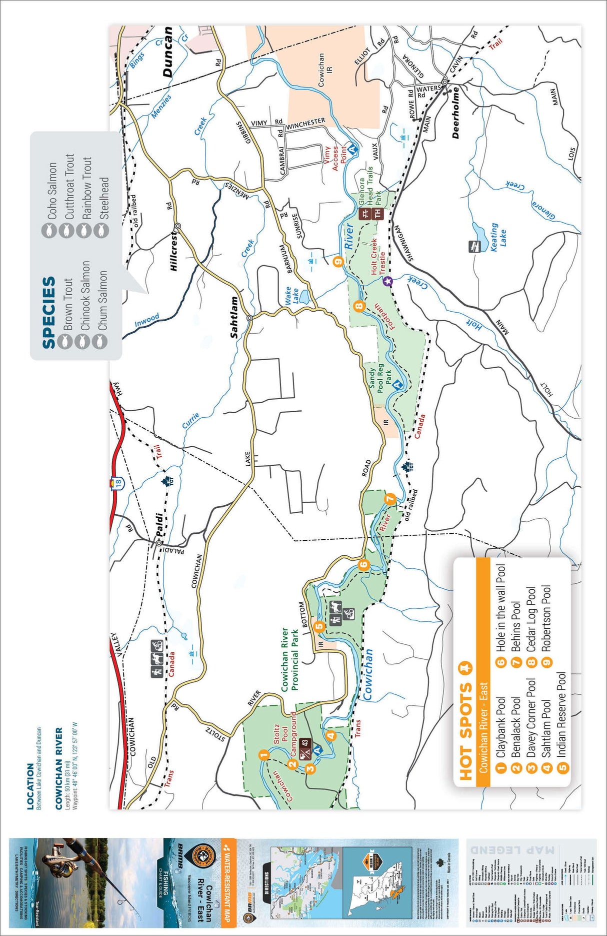 FVIBC45 - Cowichan River (East) - Backroad Maps