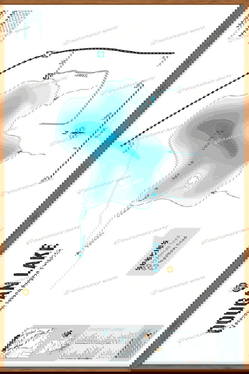 FVIBC52 Dougan Lake - Wall Map - Backroad Maps