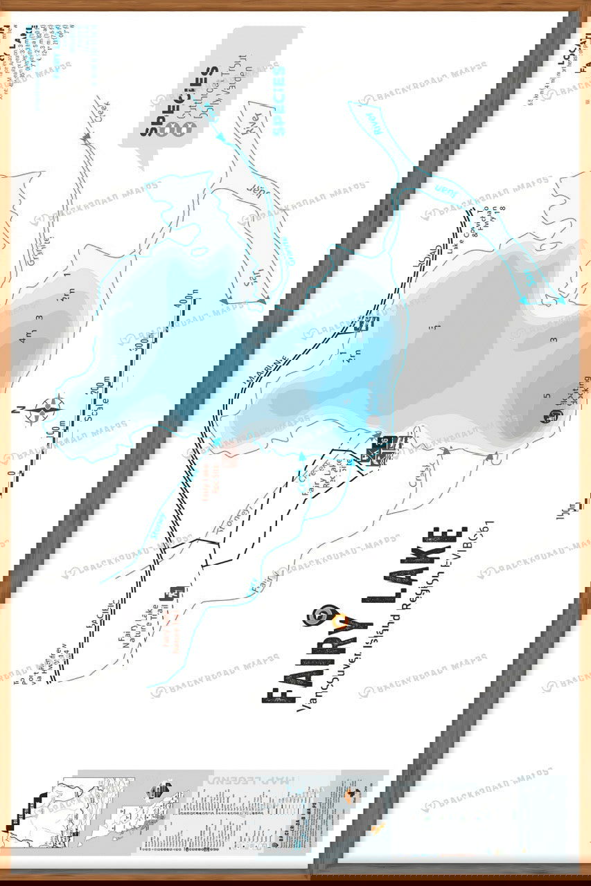 FVIBC61 Fairy Lake - Wall Map - Backroad Maps