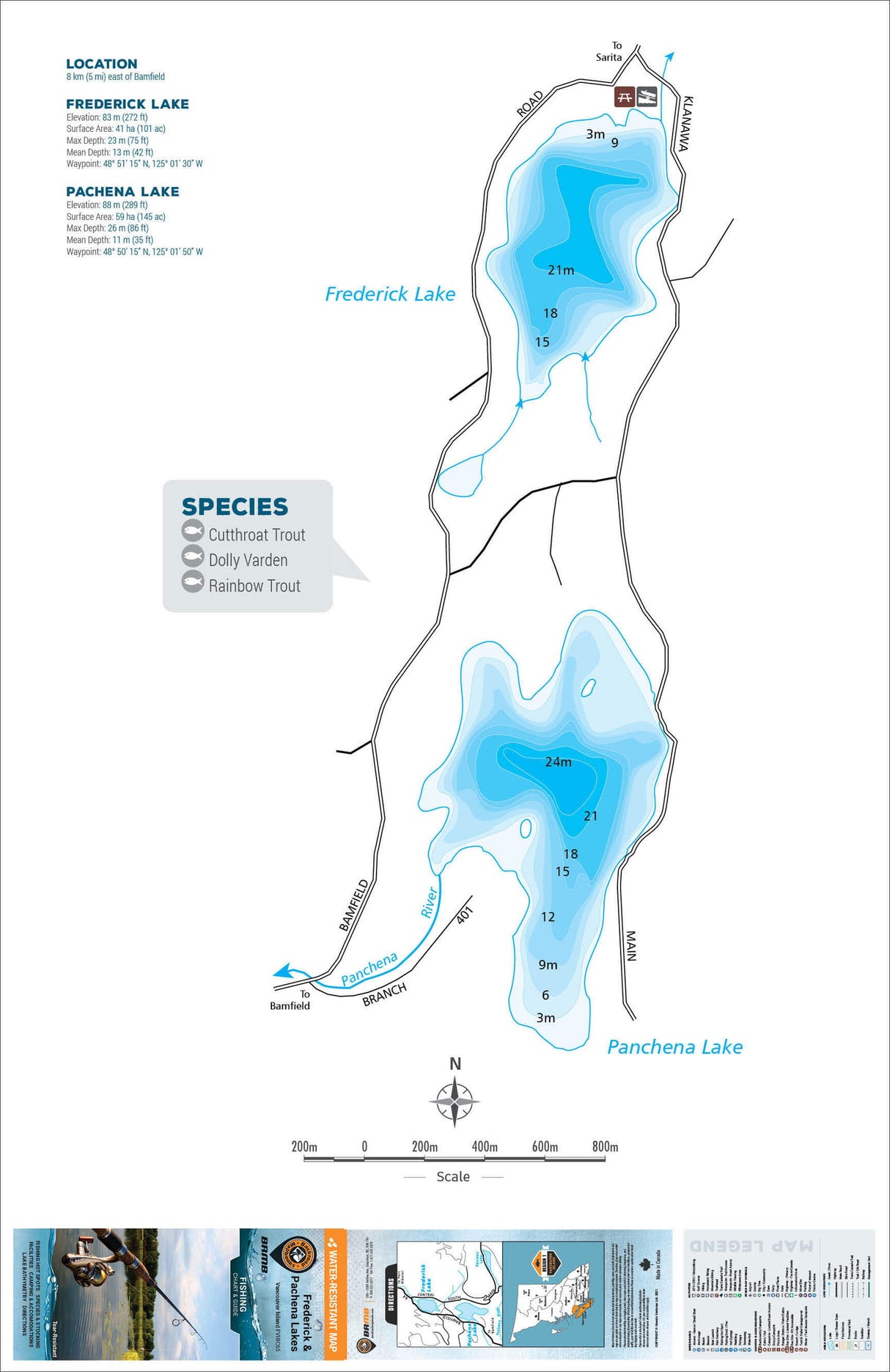FVIBC65 Frederick & Pachena Lakes - Backroad Maps