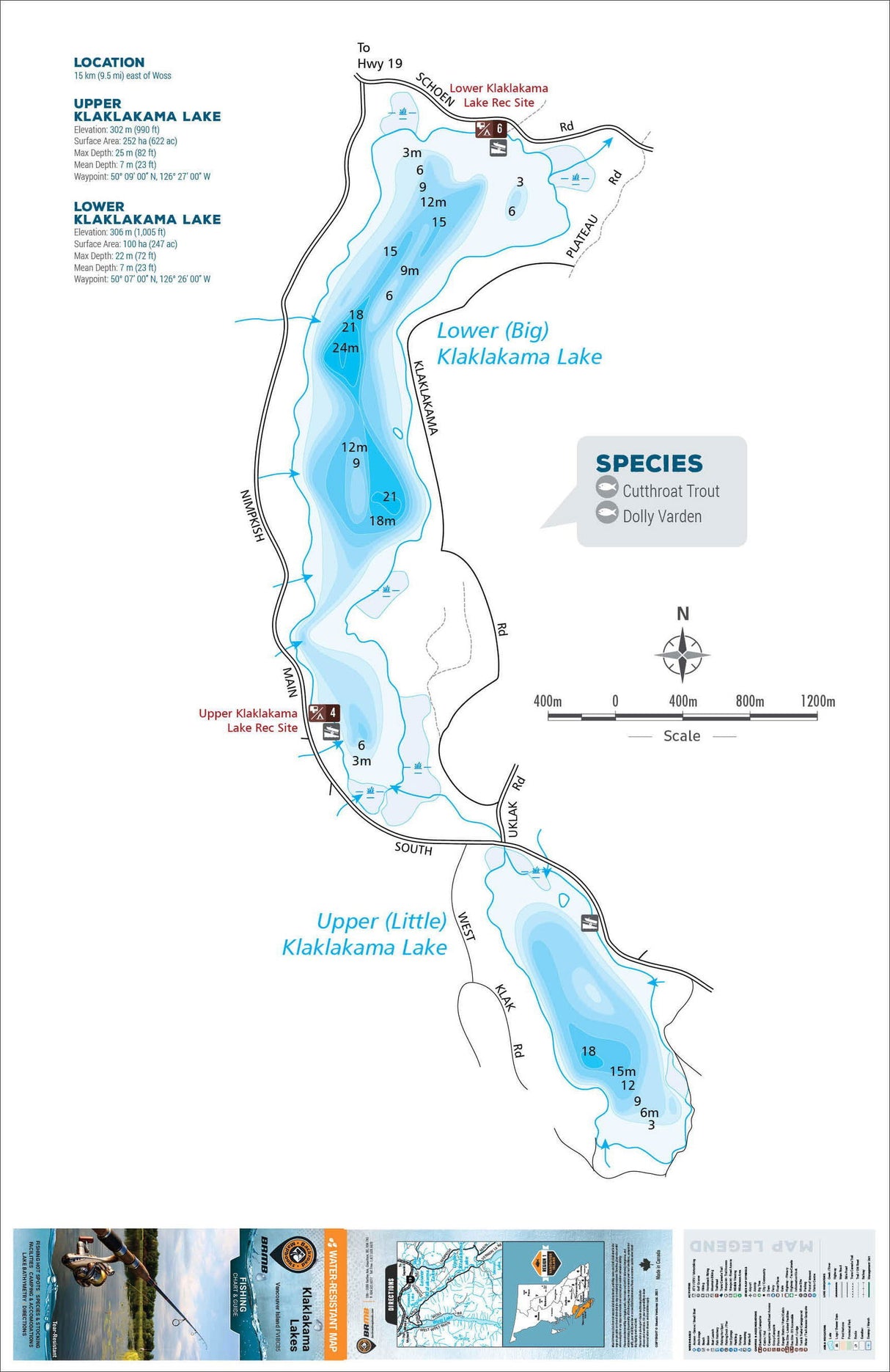 FVIBC85 Klaklakama Lakes - Backroad Maps