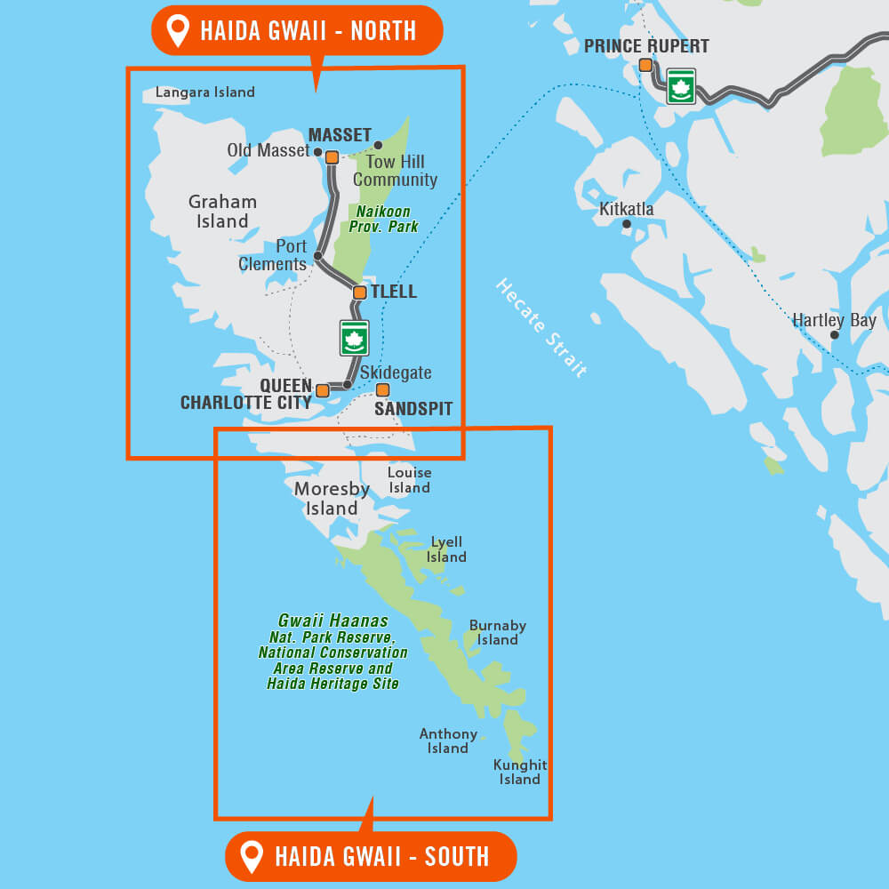 Haida Gwaii BC - Recreation Map - Backroad Maps