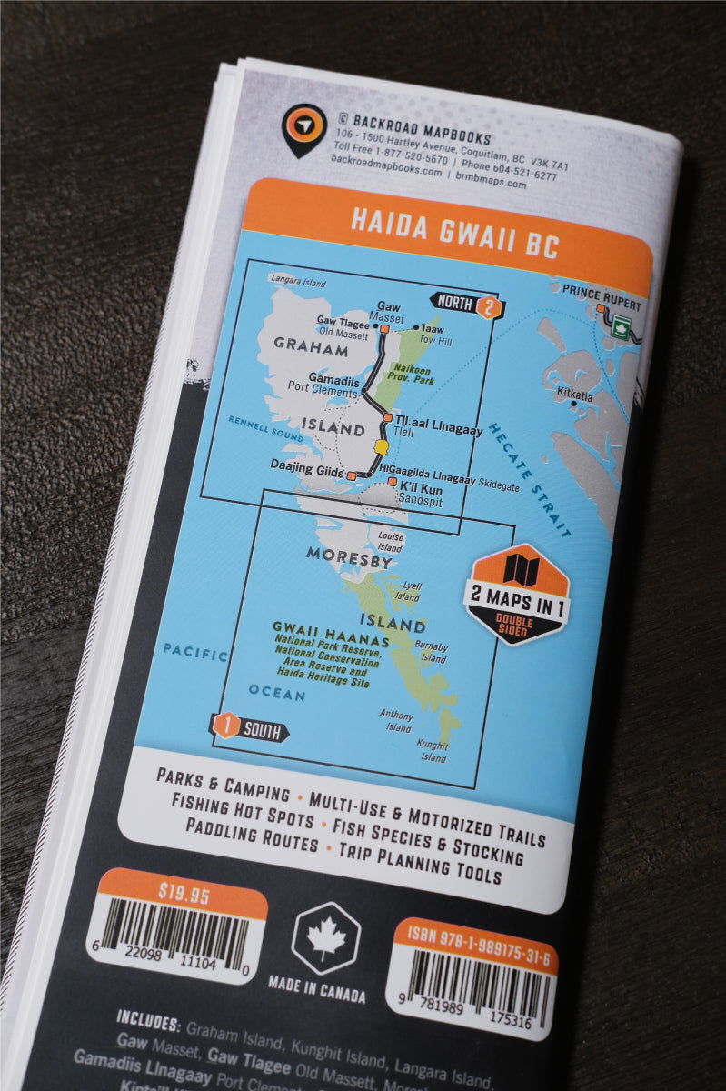 Haida Gwaii BC - Recreation Map - Backroad Maps