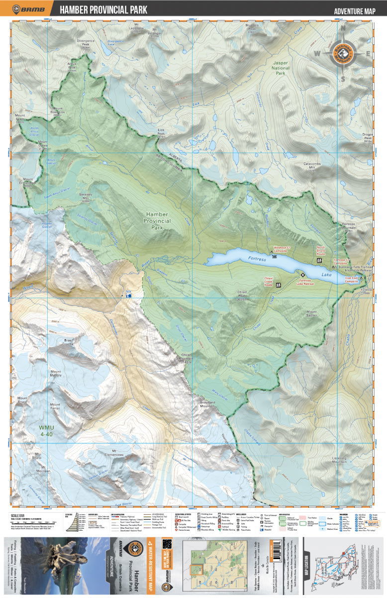 Hamber Provincial Park BC - Park Map - Backroad Maps