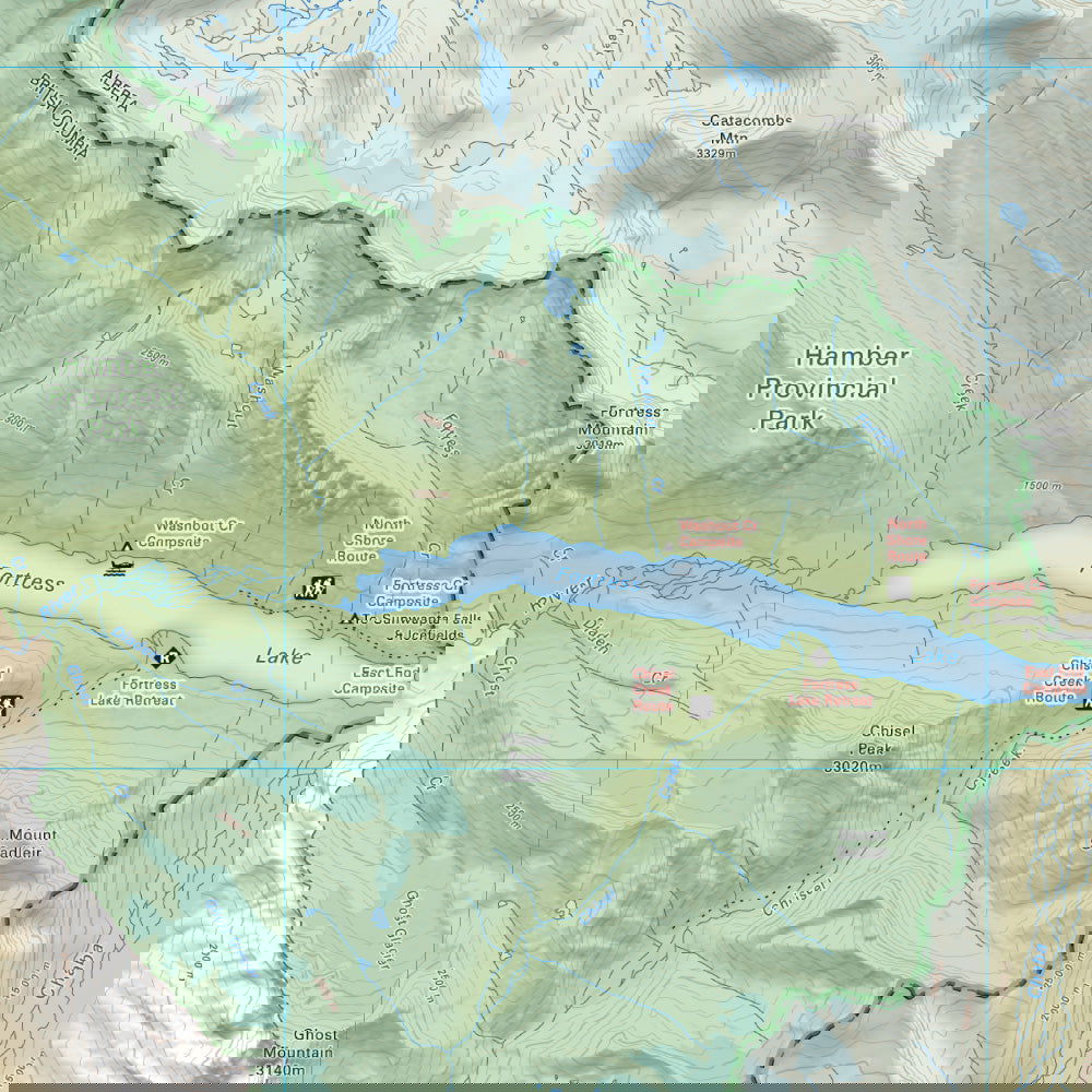 Hamber Provincial Park BC - Park Map - Backroad Maps