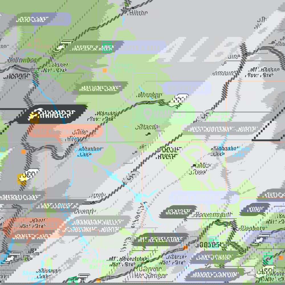 Hamber Provincial Park BC - Park Map - Backroad Maps