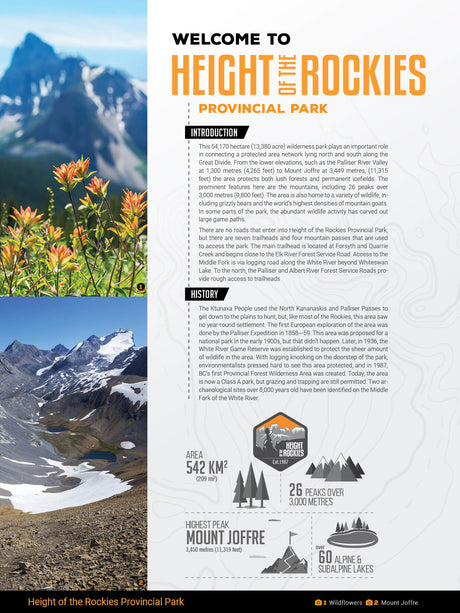 Height of the Rockies Provincial Park - PDF - Backroad Maps
