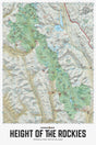 Height of the Rockies Provincial Park BC - Wall Map - Backroad Maps