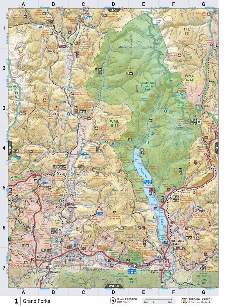KRBC01 TOPO Map - Grand Forks - Backroad Maps
