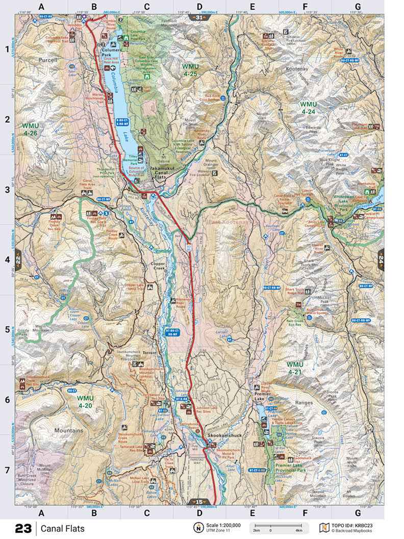 KRBC23 TOPO Map - Canal Flats