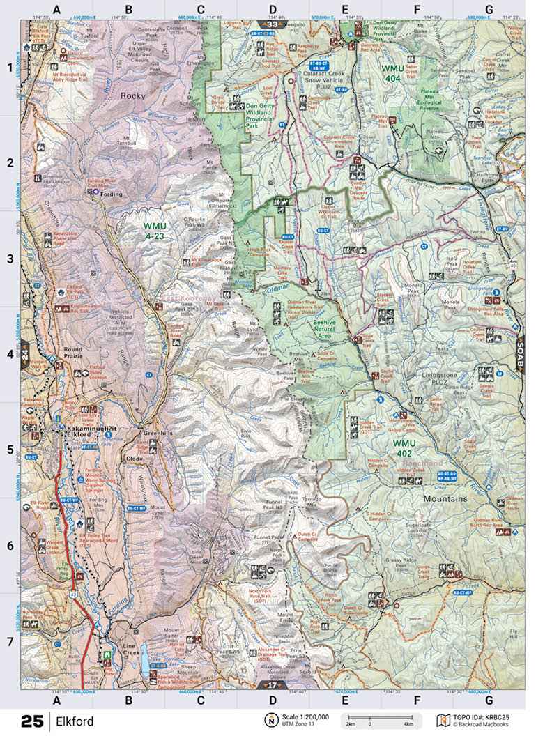 KRBC25 TOPO Map - Elkford
