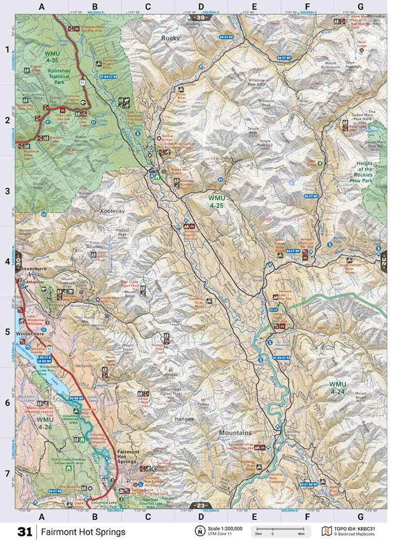 KRBC31 TOPO Map - Fairmont Hot Springs
