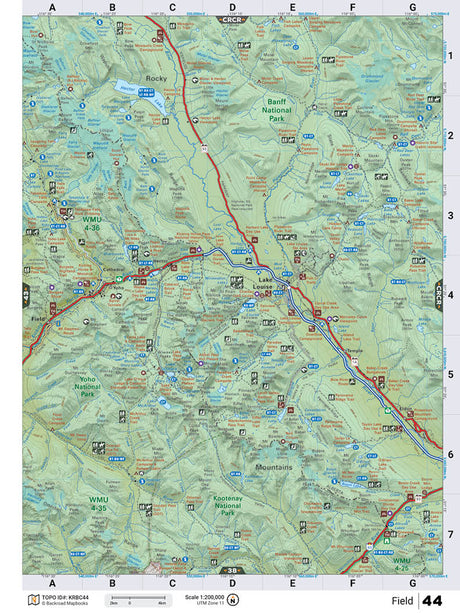 KRBC44 Wall Map - Field - Backroad Maps