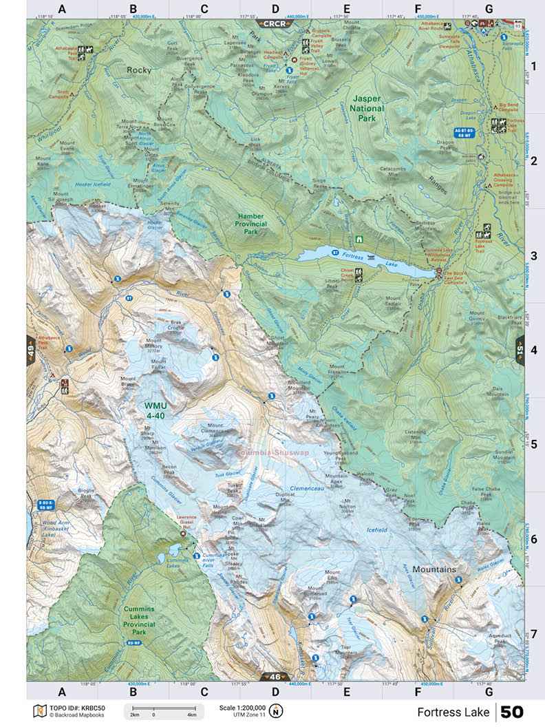 KRBC50 TOPO Map - Fortress Lake