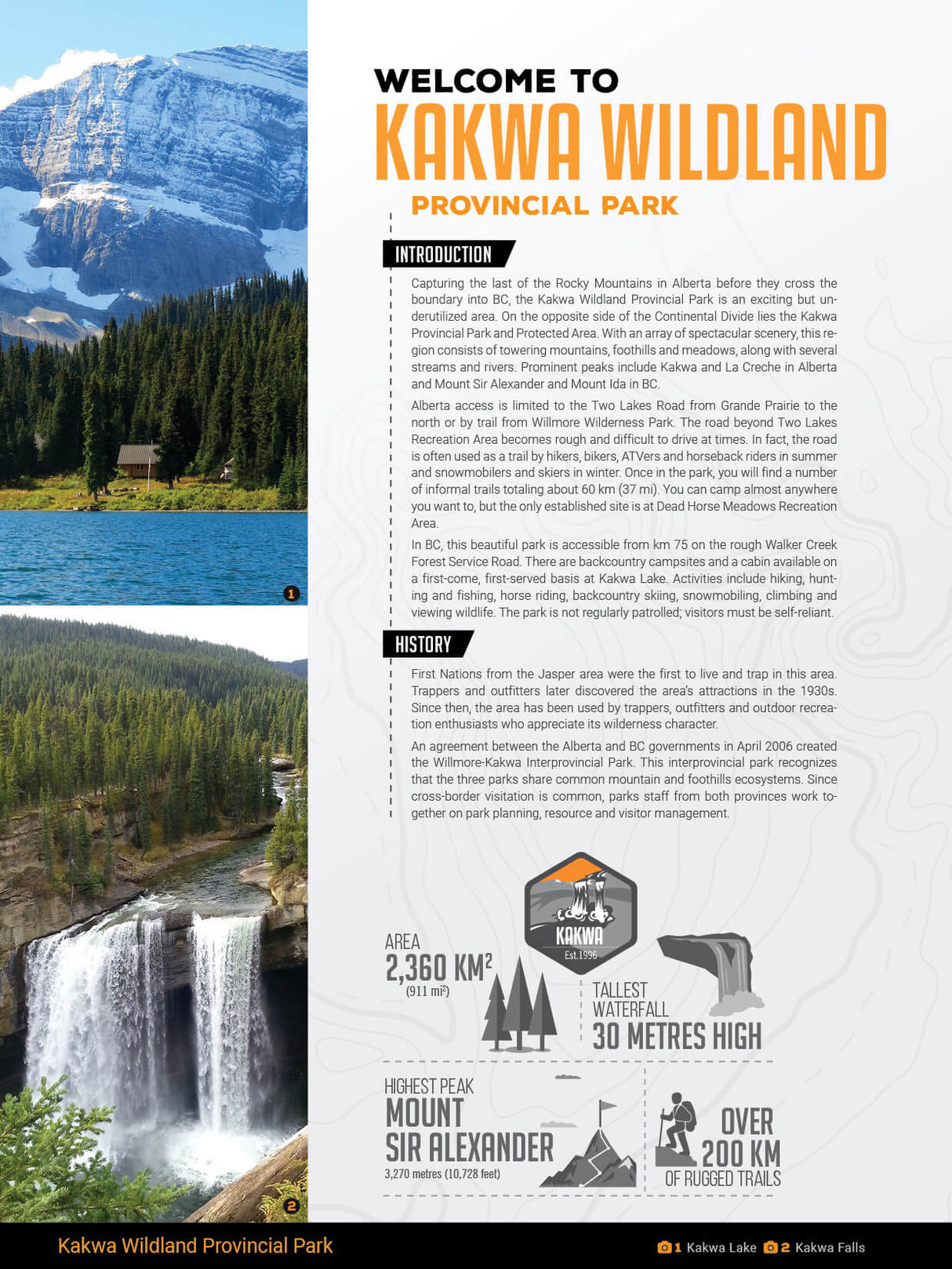 Kakwa Provincial Park - PDF - Backroad Maps