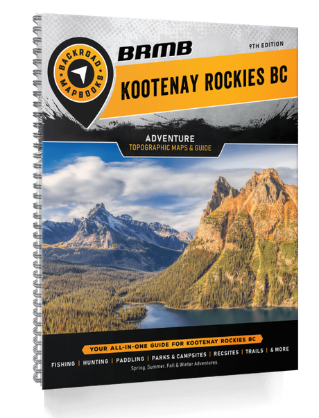 Kootenay Rockies BC Recreation Map & Mapbook Bundle - Backroad Maps
