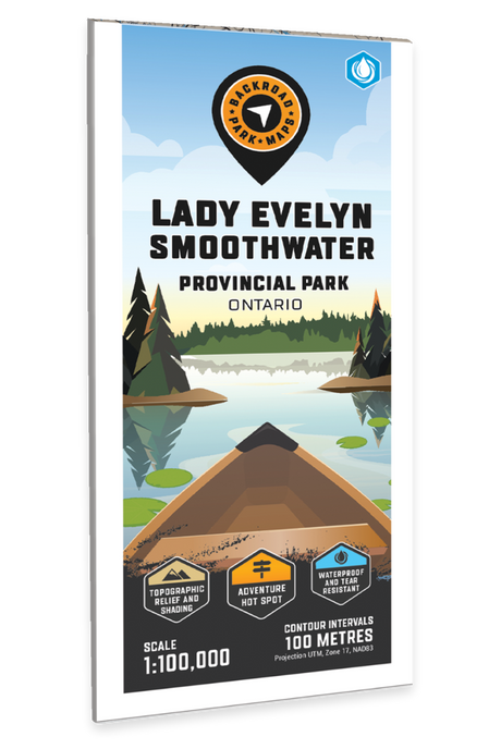 Lady Evelyn Smoothwater Provincial Park Ontario - Park Map - Backroad Maps