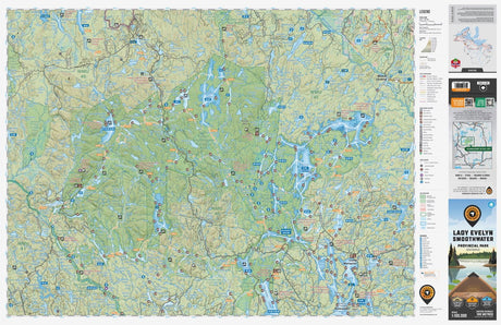 Lady Evelyn Smoothwater Provincial Park Ontario - Park Map - Backroad Maps